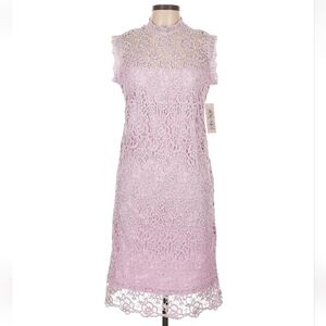 Nanette Lepore Floral Lace Sheath Dress, Sugar Plum Size 10